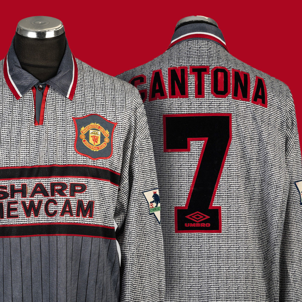 Eric Cantona 1996 "invisible grey" jersey