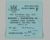 1953 Coronation Cup Rangers v Manchester United 1st Round Tie ticket.