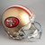 San Francisco 49ers official replica helmet signed by legendary quarterback Joe Montana