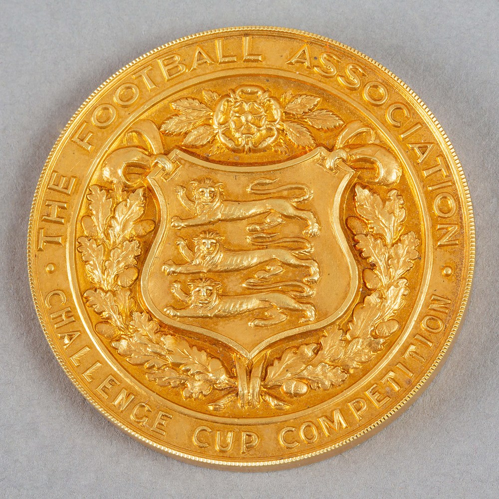 F.A Cup Golden Jubilee Medal awarded to the Football Association's Secretary Sir Frederick Wall in 1925