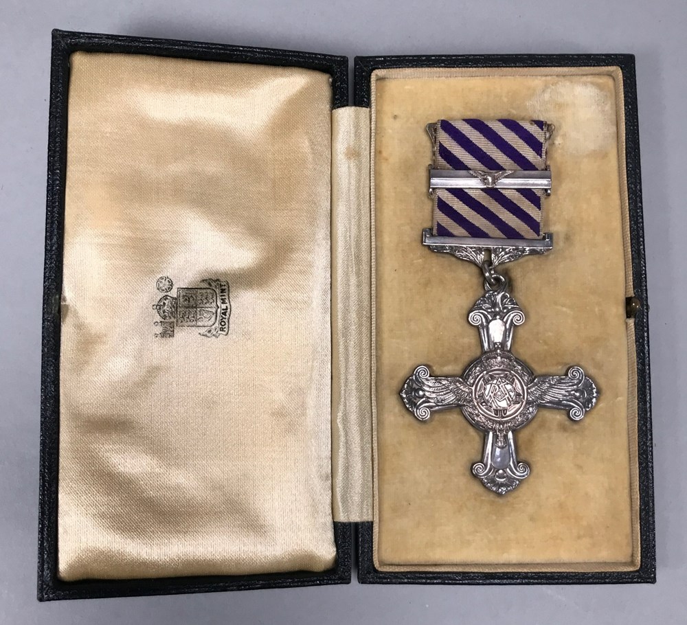 The Distinguished Flying Cross and Bar awarded to Flight Lieutenant Kenneth Wolstenholme