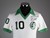 Pele white and green No.10 New York Cosmos v. Dallas Tornado short-sleeved shirt
