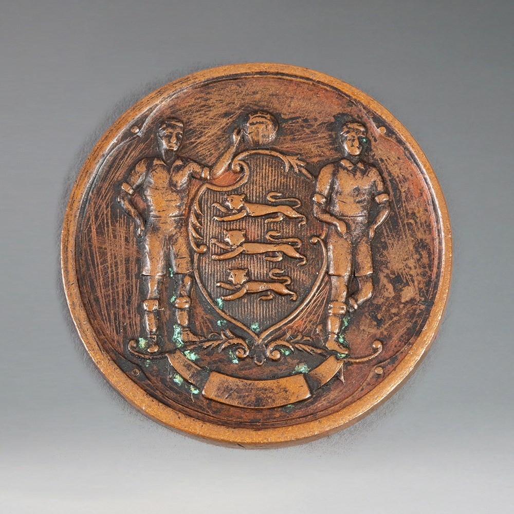 1946 F.A. Cup winner's bronze medal awarded to Derby County player