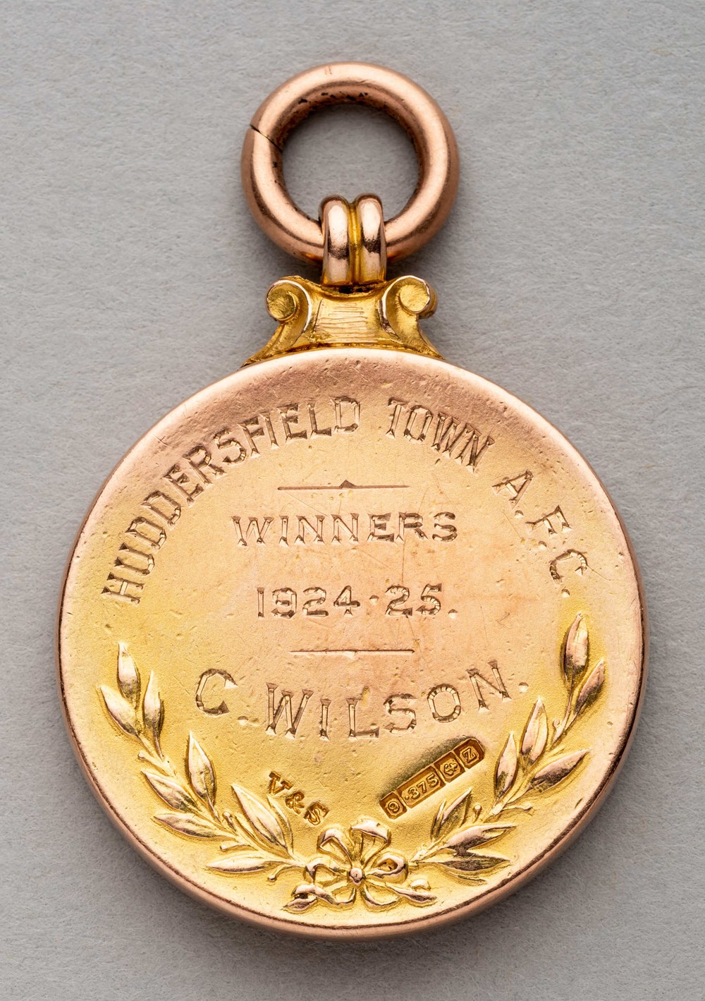 Huddersfield Town 1924-25 Football League Division One Championship medal awarded to Charlie Wilson