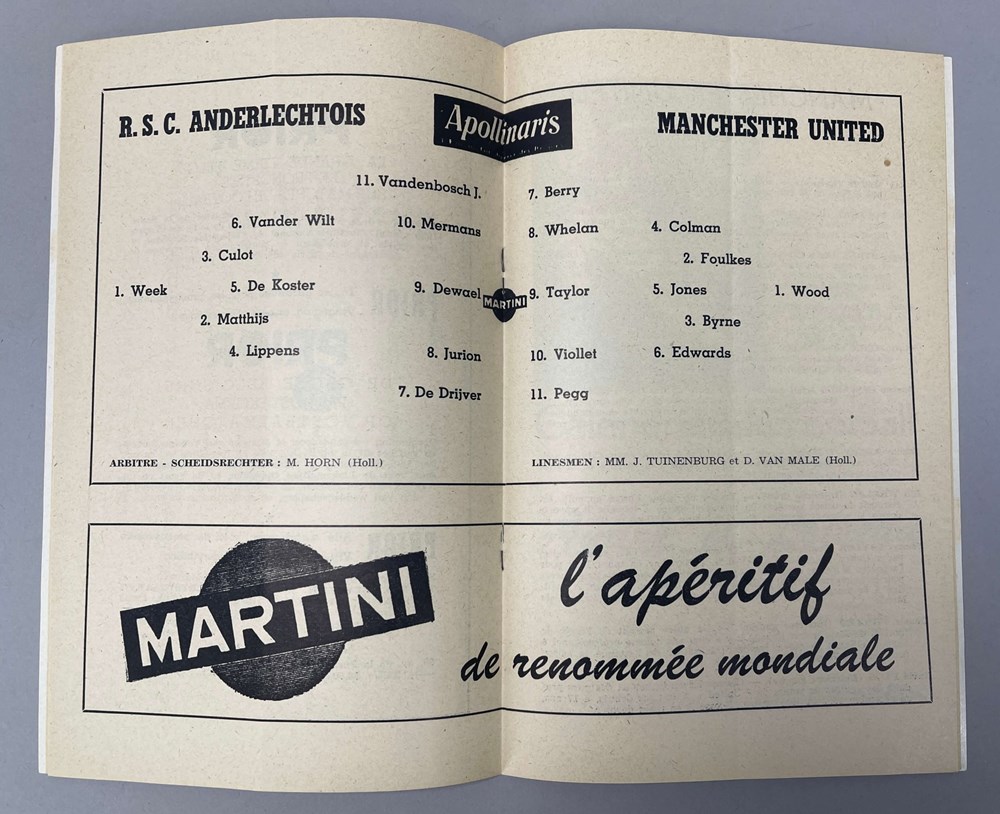 1968 European Cup Replay programme