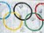 An extensively signed Olympic Rings flag