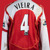 Patrick Vieira red Arsenal no.4 home jersey worn v Manchester United at Highbury, 1st February 2005