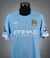 Pablo Zabaleta sky blue No.5 Manchester City match worn short-sleeved shirt