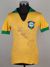 Pelé yellow Brazil No.10 shirt late 1960s triple-signed by Pelé, C. Alberto & W. Piazza.