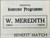 Programme for Billy Meredith benefit match played on 29th April 1925